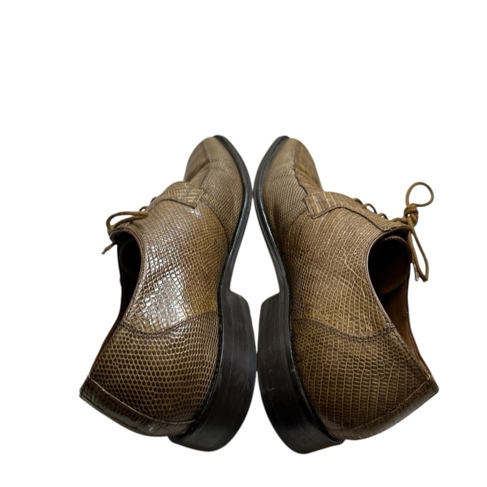 Men's Brown Leather Dress Shoes - Picture 10 of 16